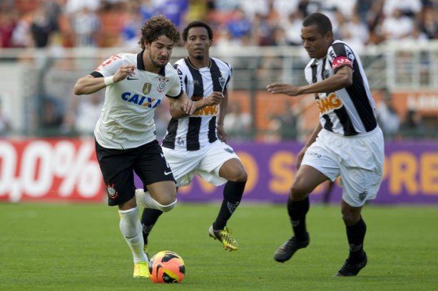 Durante a partida entre Corinthians x Atlético-MG, realizada esta tarde no estádio do Pacaembu, jogo válido pela 7ª rodada do Campeonato Brasileiro 2013