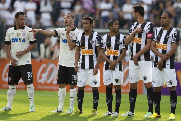 Durante a partida entre Corinthians x Atlético-MG, realizada esta tarde no estádio do Pacaembu, jogo válido pela 7ª rodada do Campeonato Brasileiro 2013