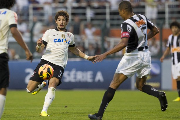 Durante a partida entre Corinthians x Atlético-MG, realizada esta tarde no estádio do Pacaembu, jogo válido pela 7ª rodada do Campeonato Brasileiro 2013