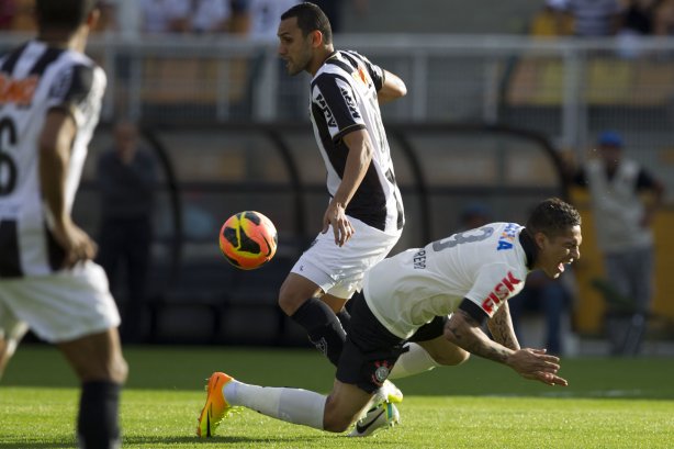 Durante a partida entre Corinthians x Atlético-MG, realizada esta tarde no estádio do Pacaembu, jogo válido pela 7ª rodada do Campeonato Brasileiro 2013