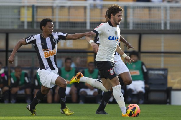 Durante a partida entre Corinthians x Atlético-MG, realizada esta tarde no estádio do Pacaembu, jogo válido pela 7ª rodada do Campeonato Brasileiro 2013