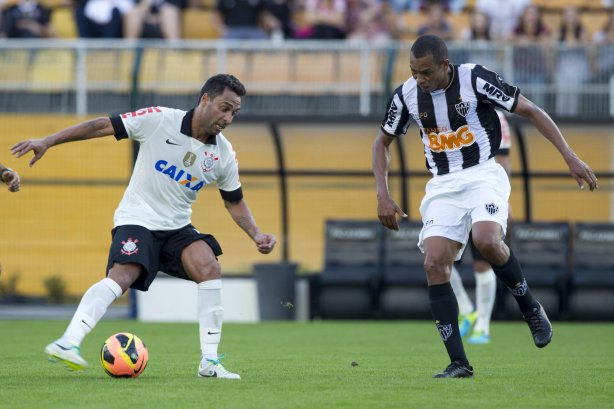 Durante a partida entre Corinthians x Atlético-MG, realizada esta tarde no estádio do Pacaembu, jogo válido pela 7ª rodada do Campeonato Brasileiro 2013