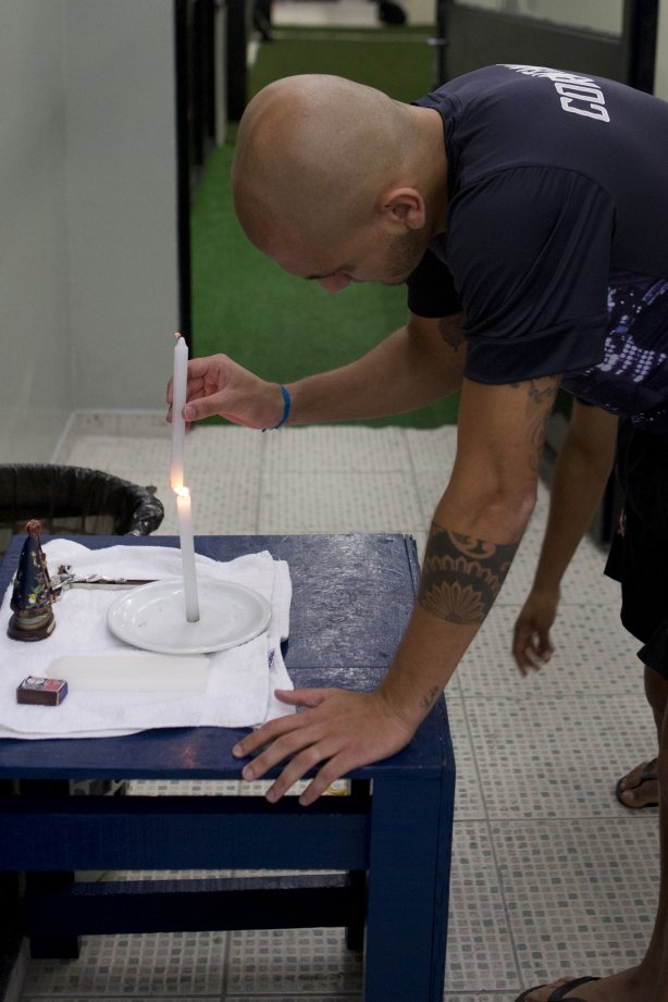 Nos vestiários antes da partida entre Corinthians x Atlético-MG, realizada esta tarde no estádio do Pacaembu, jogo válido pela 7ª rodada do Campeonato Brasileiro 2013