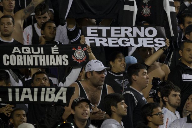 Durante a partida entre Corinthians x São Paulo, realizada esta noite no estádio do Pacaembu, jogo da volta, decisão da Recopa 2013