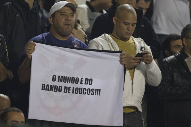 Durante a partida entre Corinthians x São Paulo, realizada esta noite no estádio do Pacaembu, jogo da volta, decisão da Recopa 2013