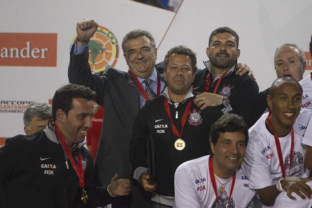 Durante a partida entre Corinthians x São Paulo, realizada esta noite no estádio do Pacaembu, jogo da volta, decisão da Recopa 2013