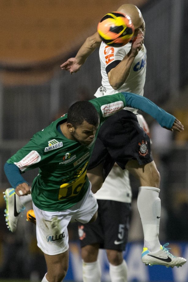 Durante a partida entre Corinthians x Luverdense Esporte Clube/MT, realizada esta noite no estádio do Pacaembu, válida pelas oitavas de final, jogo da volta da Copa do Brasil 2013