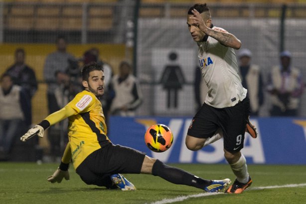 Durante a partida entre Corinthians x Luverdense Esporte Clube/MT, realizada esta noite no estádio do Pacaembu, válida pelas oitavas de final, jogo da volta da Copa do Brasil 2013