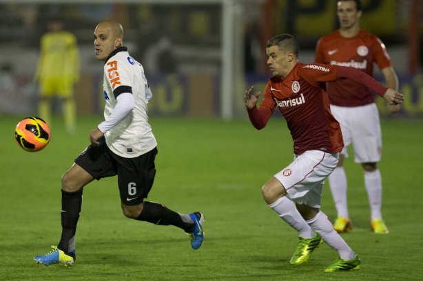 Durante a partida entre Internacional/RS x Corinthians, realizada esta noite no estádio do Vale, em Novo Hamburgo/RS, válida pela 18ª rodada do Campeonato Brasileiro de 2013