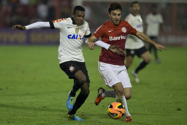 Durante a partida entre Internacional/RS x Corinthians, realizada esta noite no estádio do Vale, em Novo Hamburgo/RS, válida pela 18ª rodada do Campeonato Brasileiro de 2013