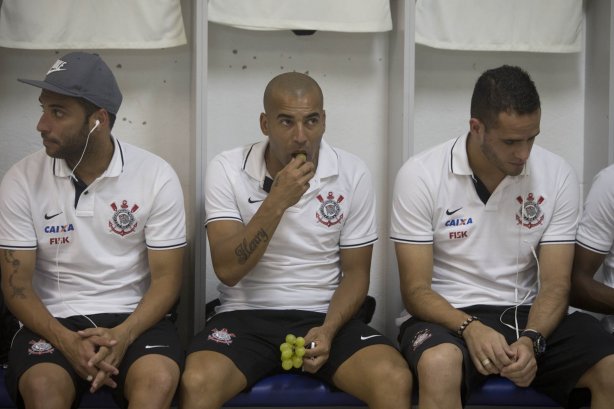 Nos vestiários antes da partida entre Corinthians x Fluminense, realizada esta noite no estádio da Fonte Luminosa, em Araraquara, válido pela 33ª rodada do Campeonato Brasileiro de 2013