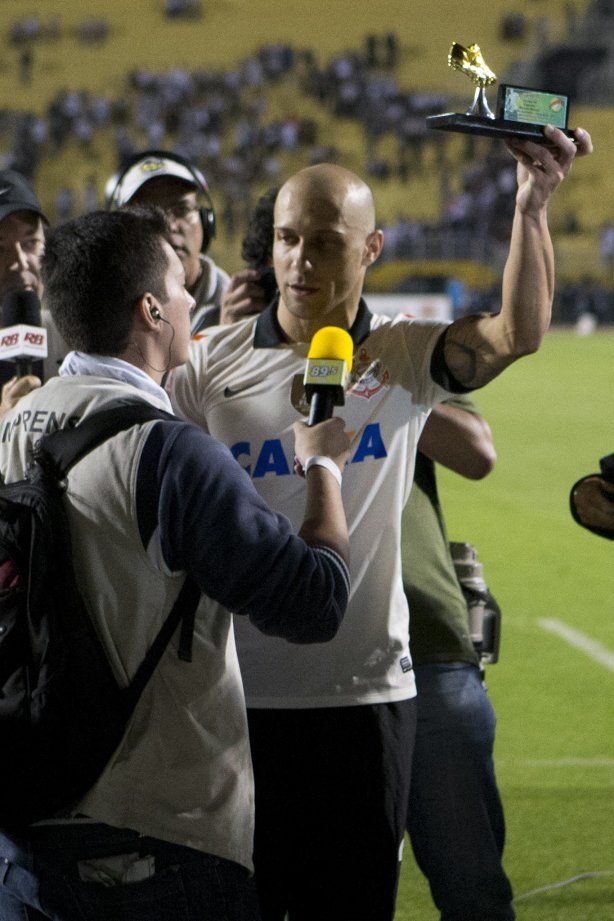Durante a partida entre Corinthians x Internacional/RS, realizada esta noite no estádio do Pacaembu, válida pela 37ª rodada do Campeonato Brasileiro de 2013