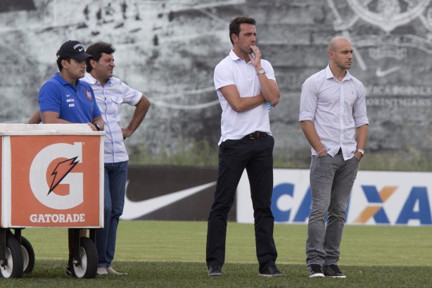 Durante o jogo treino contra o Red Bull esta tarde no CT Joaquim Grava, zona leste de São Paulo. O próximo jogo da equipe será dia 19/01, contra a Portuguesa, no estádio do Caninde, jogo válido pela primeira rodada do Campeonato Paulista 2014