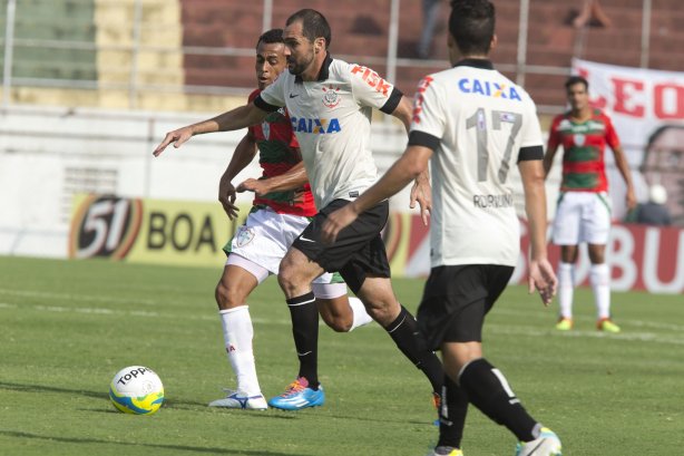 Durante a partida entre Portuguesa x Corinthians, realizada esta tarde no estádio do Caninde, válida pela 1ª rodada do Campeonato Paulista de 2014