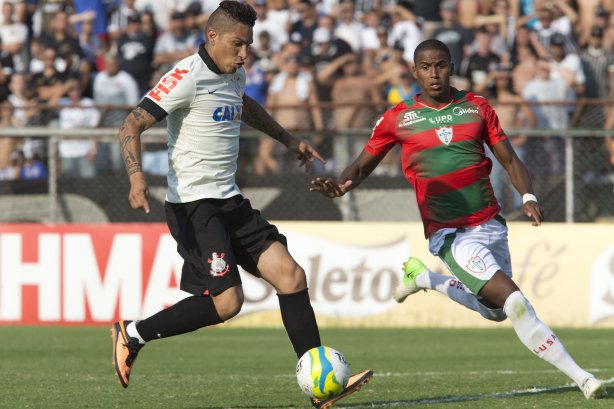 Durante a partida entre Portuguesa x Corinthians, realizada esta tarde no estádio do Caninde, válida pela 1ª rodada do Campeonato Paulista de 2014