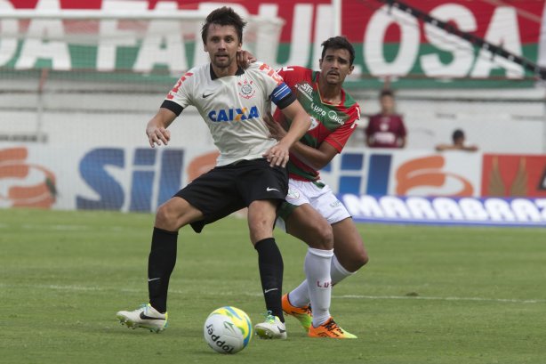 Durante a partida entre Portuguesa x Corinthians, realizada esta tarde no estádio do Caninde, válida pela 1ª rodada do Campeonato Paulista de 2014