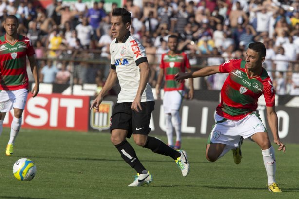 Durante a partida entre Portuguesa x Corinthians, realizada esta tarde no estádio do Caninde, válida pela 1ª rodada do Campeonato Paulista de 2014