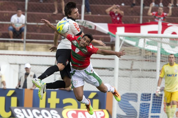 Durante a partida entre Portuguesa x Corinthians, realizada esta tarde no estádio do Caninde, válida pela 1ª rodada do Campeonato Paulista de 2014