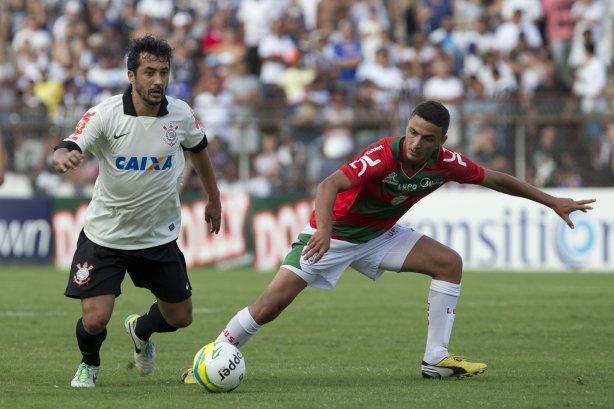Durante a partida entre Portuguesa x Corinthians, realizada esta tarde no estádio do Caninde, válida pela 1ª rodada do Campeonato Paulista de 2014