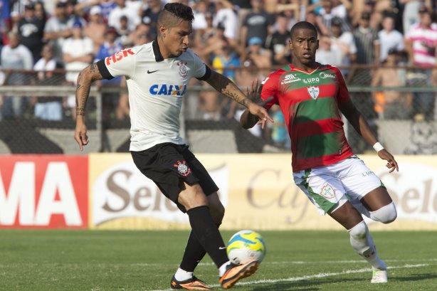 Durante a partida entre Portuguesa x Corinthians, realizada esta tarde no estádio do Caninde, válida pela 1ª rodada do Campeonato Paulista de 2014