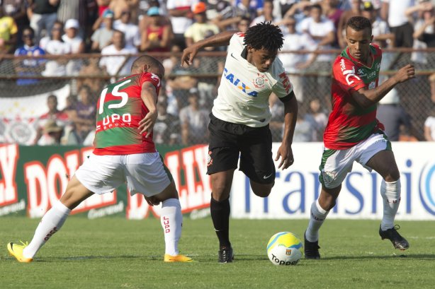 Durante a partida entre Portuguesa x Corinthians, realizada esta tarde no estádio do Caninde, válida pela 1ª rodada do Campeonato Paulista de 2014