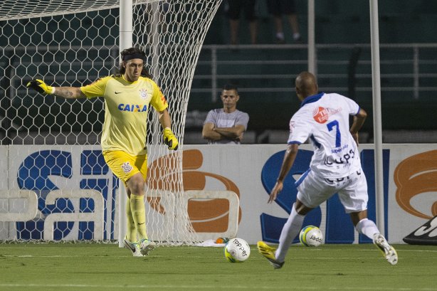 Durante a partida entre Corinthians x Rio Claro, realizada esta noite no estádio do Pacaembu, válida pela 10ª rodada do Campeonato Paulista de 2014
