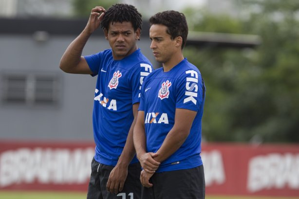 Durante o treino desta manhã no CT Joaquim Grava, Parque Ecológico do Tiete, zona leste de São Paulo. O próximo jogo da equipe será amanhã, domingo, dia 27/04, contra o Flamengo, no Pacaembu, válido pela 2ª rodada do Campeonato Brasileiro de 2014