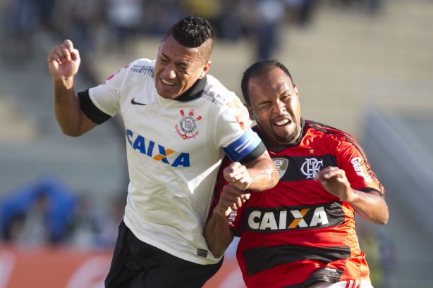 Durante a partida entre Corinthians x Flamengo, realizada esta tarde no estádio do Pacaembu, válida pela 2ª rodada do Campeonato Brasileiro de 2014