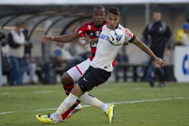 Durante a partida entre Corinthians x Flamengo, realizada esta tarde no estádio do Pacaembu, válida pela 2ª rodada do Campeonato Brasileiro de 2014