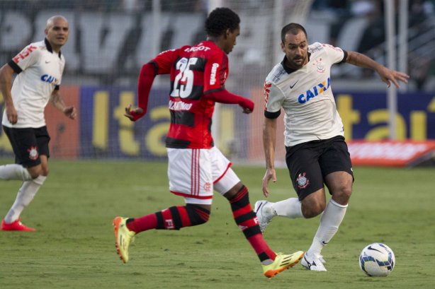 Durante a partida entre Corinthians x Flamengo, realizada esta tarde no estádio do Pacaembu, válida pela 2ª rodada do Campeonato Brasileiro de 2014