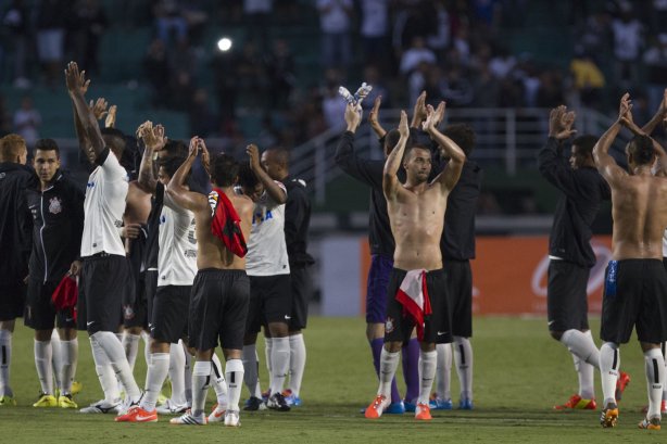Durante a partida entre Corinthians x Flamengo, realizada esta tarde no estádio do Pacaembu, válida pela 2ª rodada do Campeonato Brasileiro de 2014