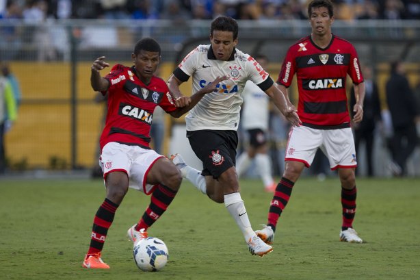 Durante a partida entre Corinthians x Flamengo, realizada esta tarde no estádio do Pacaembu, válida pela 2ª rodada do Campeonato Brasileiro de 2014