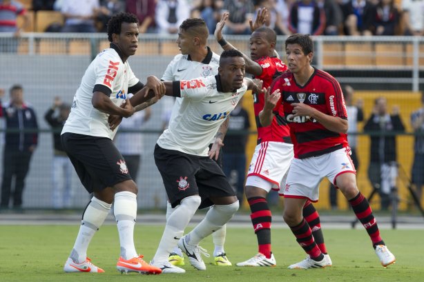 Durante a partida entre Corinthians x Flamengo, realizada esta tarde no estádio do Pacaembu, válida pela 2ª rodada do Campeonato Brasileiro de 2014