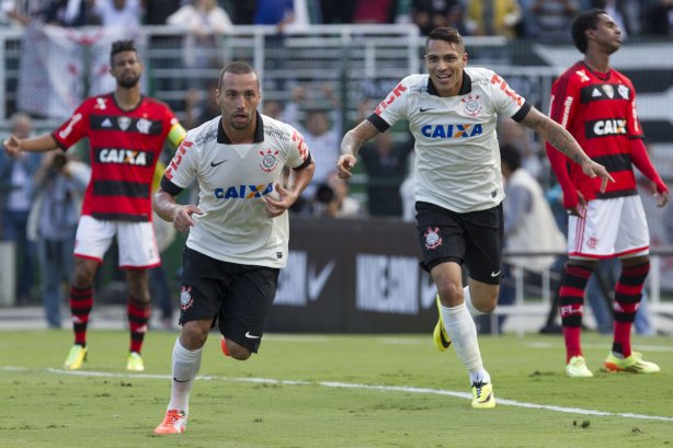 Durante a partida entre Corinthians x Flamengo, realizada esta tarde no estádio do Pacaembu, válida pela 2ª rodada do Campeonato Brasileiro de 2014