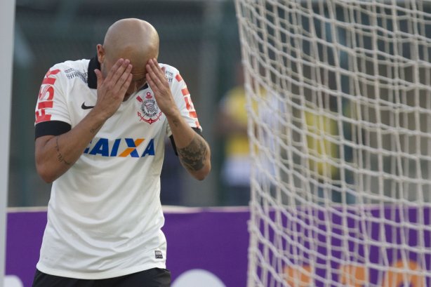 Durante a partida entre Corinthians x Flamengo, realizada esta tarde no estádio do Pacaembu, válida pela 2ª rodada do Campeonato Brasileiro de 2014