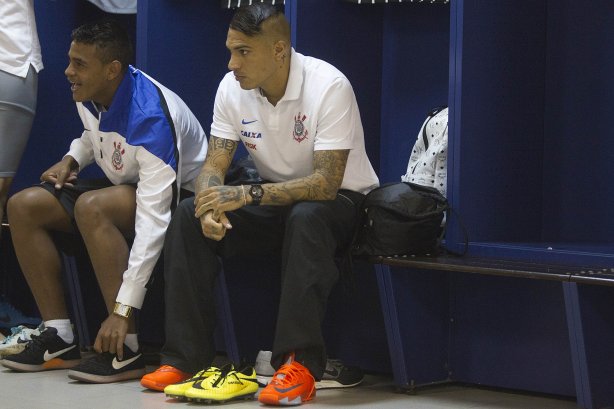 Nos vestiários antes da partida entre São Paulo x Corinthians, realizada esta tarde na Arena Barueri, válida pela 4ª rodada do Campeonato Brasileiro de 2014