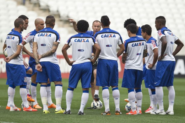 Durante o treino desta tarde na Arena Corinthians, zona leste de São Paulo. O próximo jogo da equipe será domingo, dia 18/05 contra o Figueirense/SC, válido pela 5ª rodada do Campeonato Brasileiro de 2014