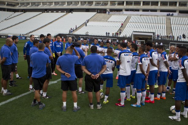 Durante o treino desta tarde na Arena Corinthians, zona leste de São Paulo. O próximo jogo da equipe será domingo, dia 18/05 contra o Figueirense/SC, válido pela 5ª rodada do Campeonato Brasileiro de 2014