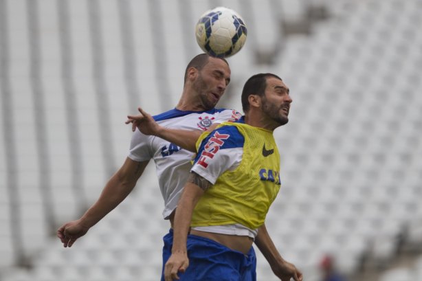 Durante o treino desta tarde na Arena Corinthians, zona leste de São Paulo. O próximo jogo da equipe será domingo, dia 18/05 contra o Figueirense/SC, válido pela 5ª rodada do Campeonato Brasileiro de 2014
