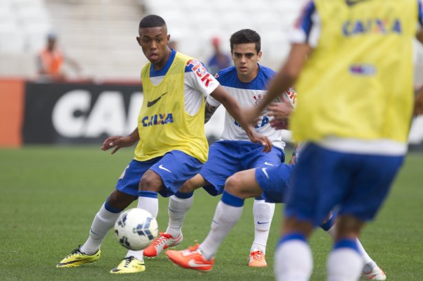 Durante o treino desta tarde na Arena Corinthians, zona leste de São Paulo. O próximo jogo da equipe será domingo, dia 18/05 contra o Figueirense/SC, válido pela 5ª rodada do Campeonato Brasileiro de 2014