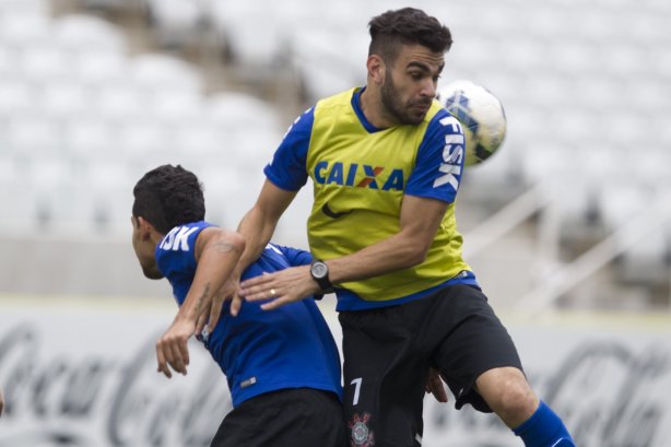 Durante o treino desta manhã na Arena Corinthians, zona leste de São Paulo. O próximo jogo da equipe será amanhã, domingo, dia 18/05 contra o Figueirense/SC, válido pela 5ª rodada do Campeonato Brasileiro de 2014