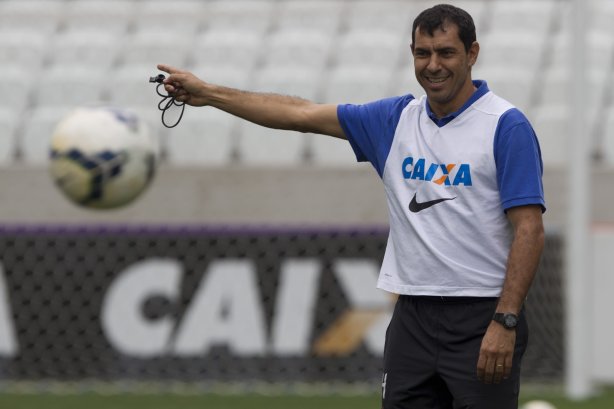 Durante o treino desta manhã na Arena Corinthians, zona leste de São Paulo. O próximo jogo da equipe será amanhã, domingo, dia 18/05 contra o Figueirense/SC, válido pela 5ª rodada do Campeonato Brasileiro de 2014