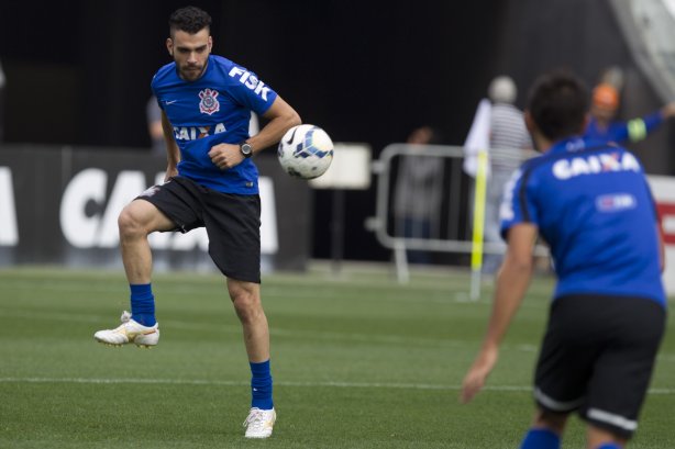 Durante o treino desta manhã na Arena Corinthians, zona leste de São Paulo. O próximo jogo da equipe será amanhã, domingo, dia 18/05 contra o Figueirense/SC, válido pela 5ª rodada do Campeonato Brasileiro de 2014