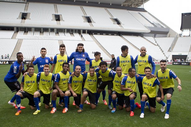 Durante o treino desta manhã na Arena Corinthians, zona leste de São Paulo. O próximo jogo da equipe será amanhã, domingo, dia 18/05 contra o Figueirense/SC, válido pela 5ª rodada do Campeonato Brasileiro de 2014