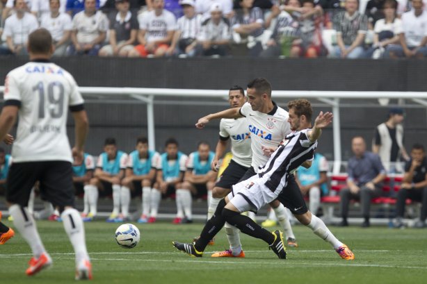 Durante a partida Corinthians x Figueirense/SC, realizada esta tarde na Arena Corinthians, válida pela 5ª rodada do Campeonato Brasileiro de 2014