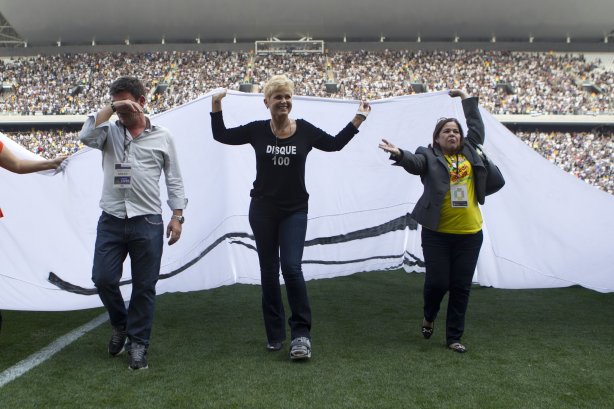 Durante a partida Corinthians x Figueirense/SC, realizada esta tarde na Arena Corinthians, válida pela 5ª rodada do Campeonato Brasileiro de 2014