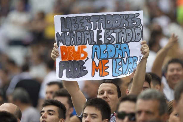 Durante a partida Corinthians x Figueirense/SC, realizada esta tarde na Arena Corinthians, válida pela 5ª rodada do Campeonato Brasileiro de 2014