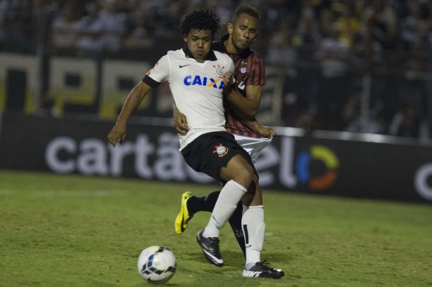 Durante a partida Corinthians x Atlético-PR, realizada esta noite no estádio do Caninde, válida pela 6ª rodada do Campeonato Brasileiro de 2014