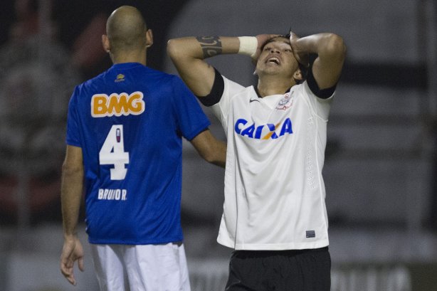Durante a partida Corinthians x Cruzeiro, realizada esta noite no estádio do Caninde, válida pela 8ª rodada do Campeonato Brasileiro de 2014