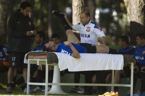 Durante o treino desta manhã no Hotel Fazenda das Amoreiras, na cidade de Extrema/MG. O time faz uma intertemporada preparando-se para o próximo jogo dia 17/07 contra o Internacional/RS, na Arena Corinthians, válido pela 10ª rodada do Campeonato Brasileiro de 2014